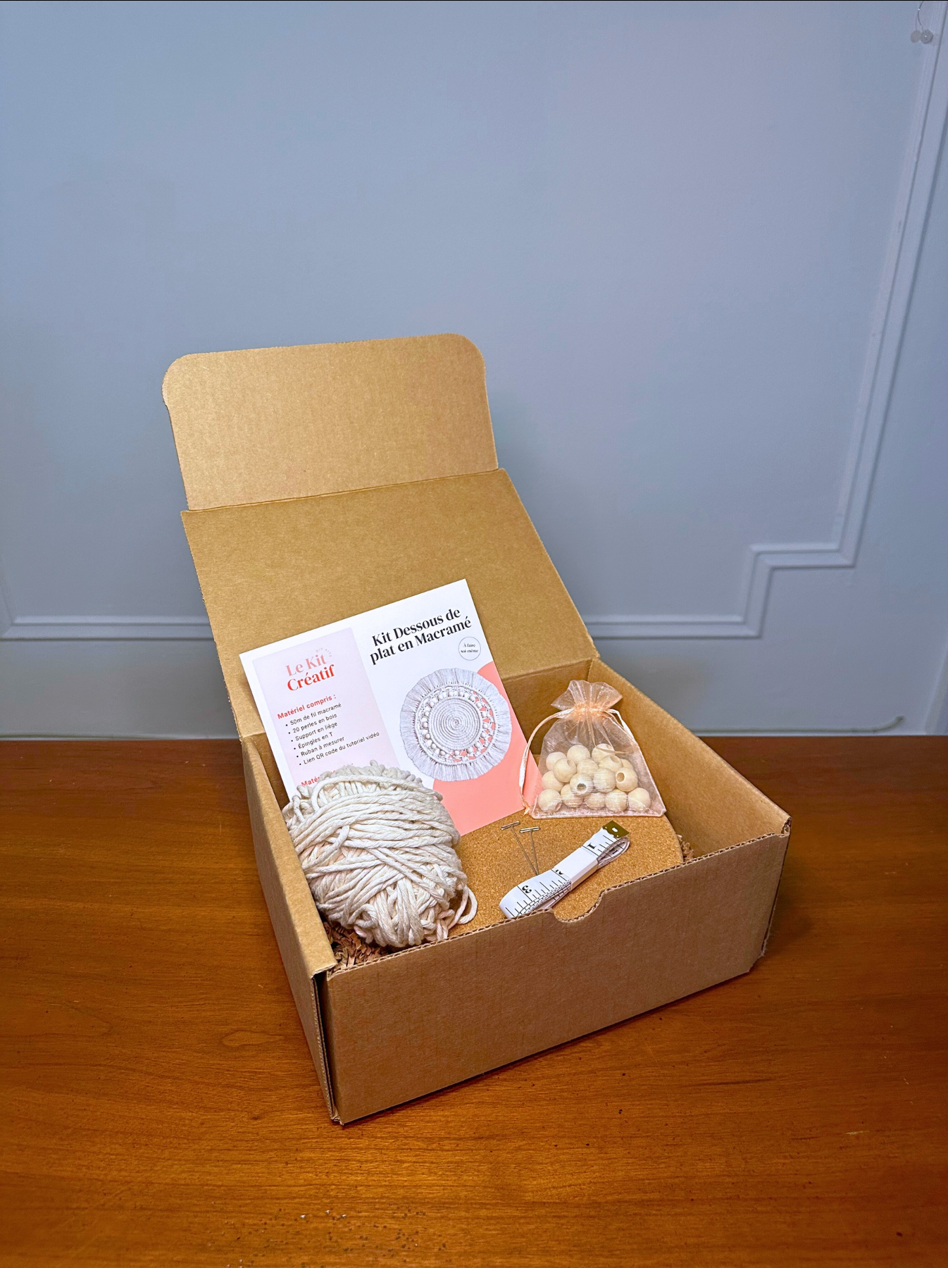 Kit DIY Dessous de plat en macramé