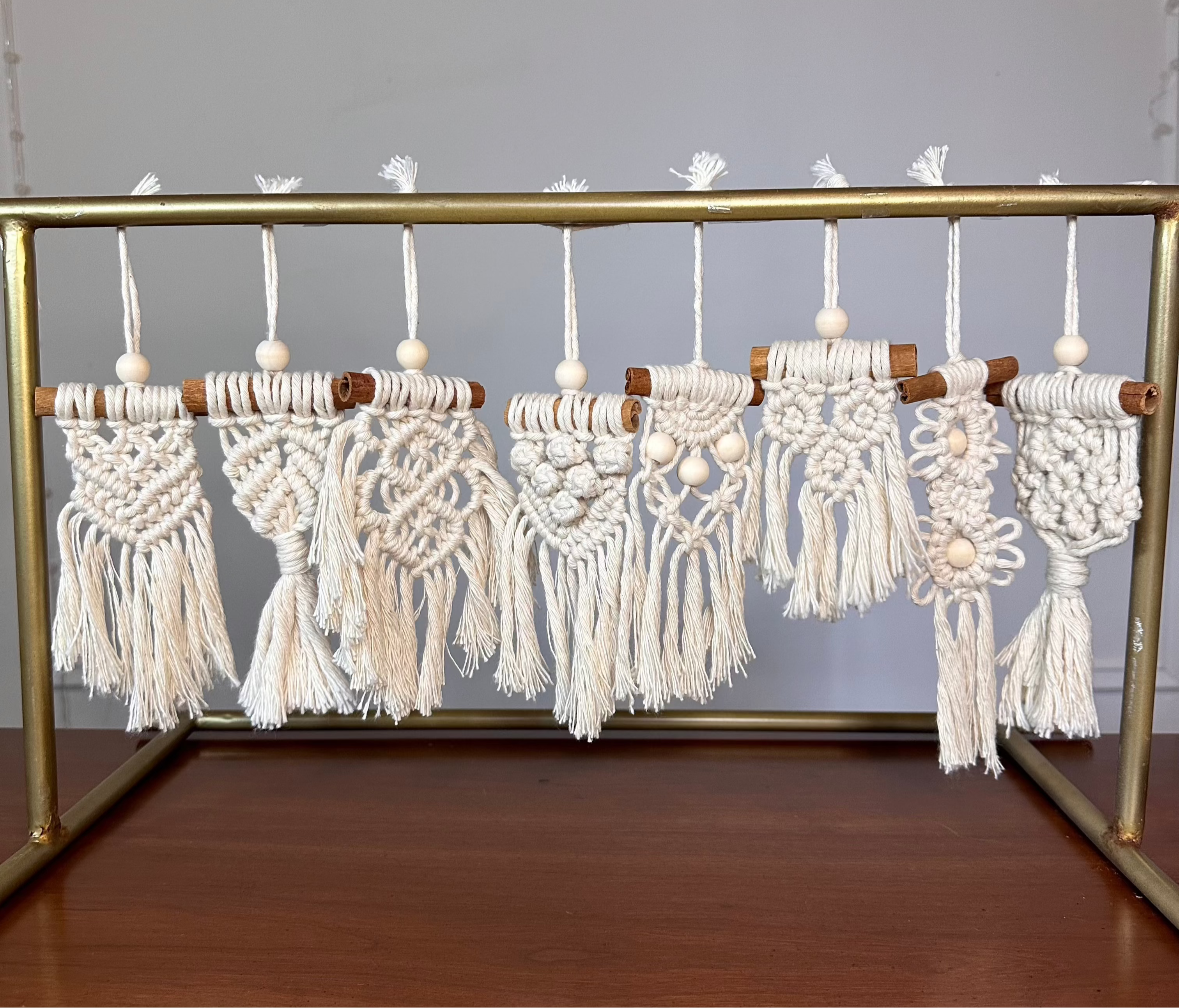 kit ornements macramé bricolage créatif diy