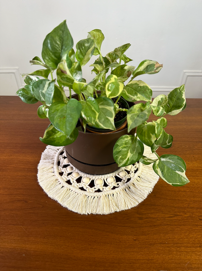 Tutoriel Dessous de plat en macramé