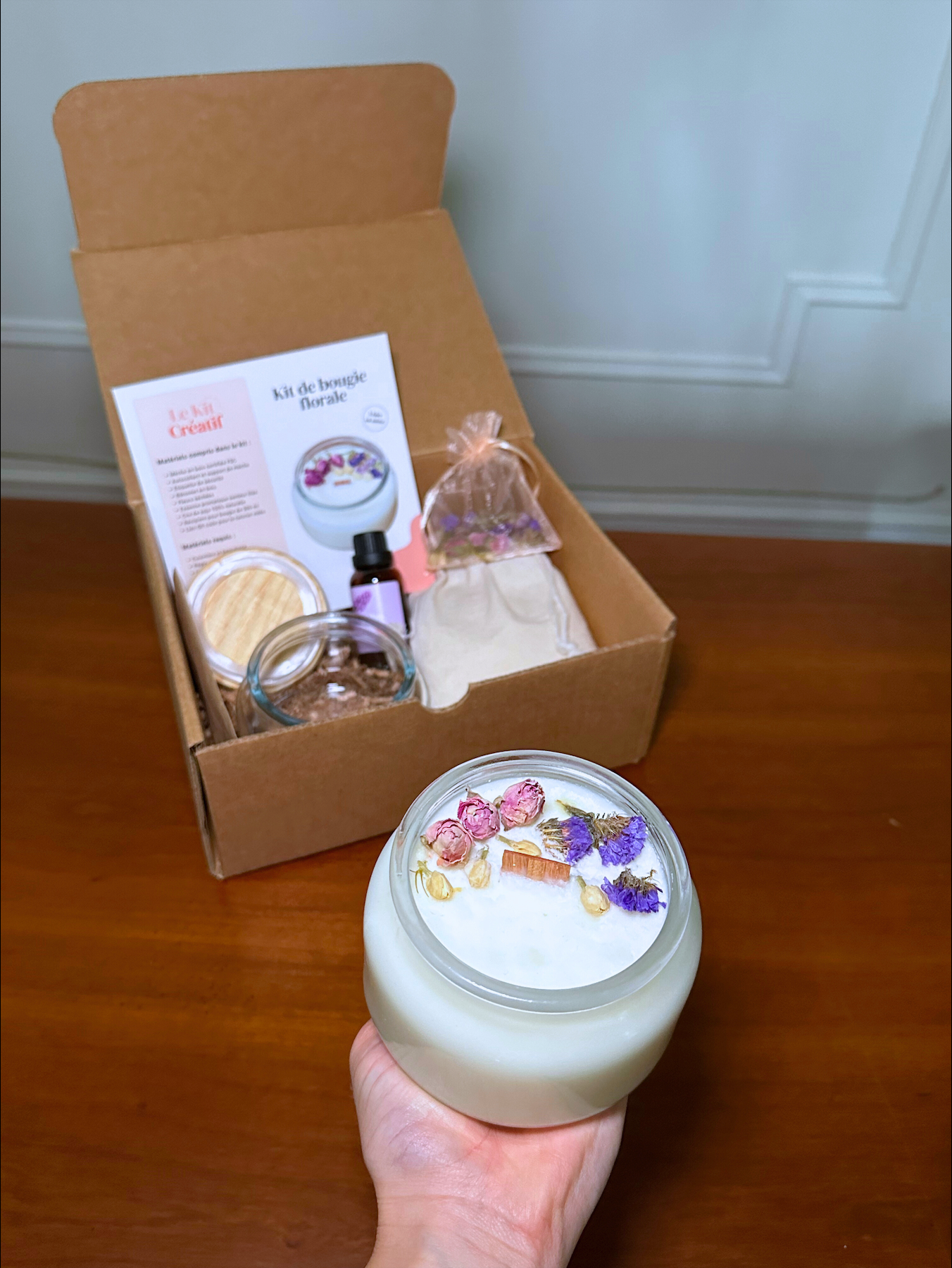 Kit DIY Bougie Florale