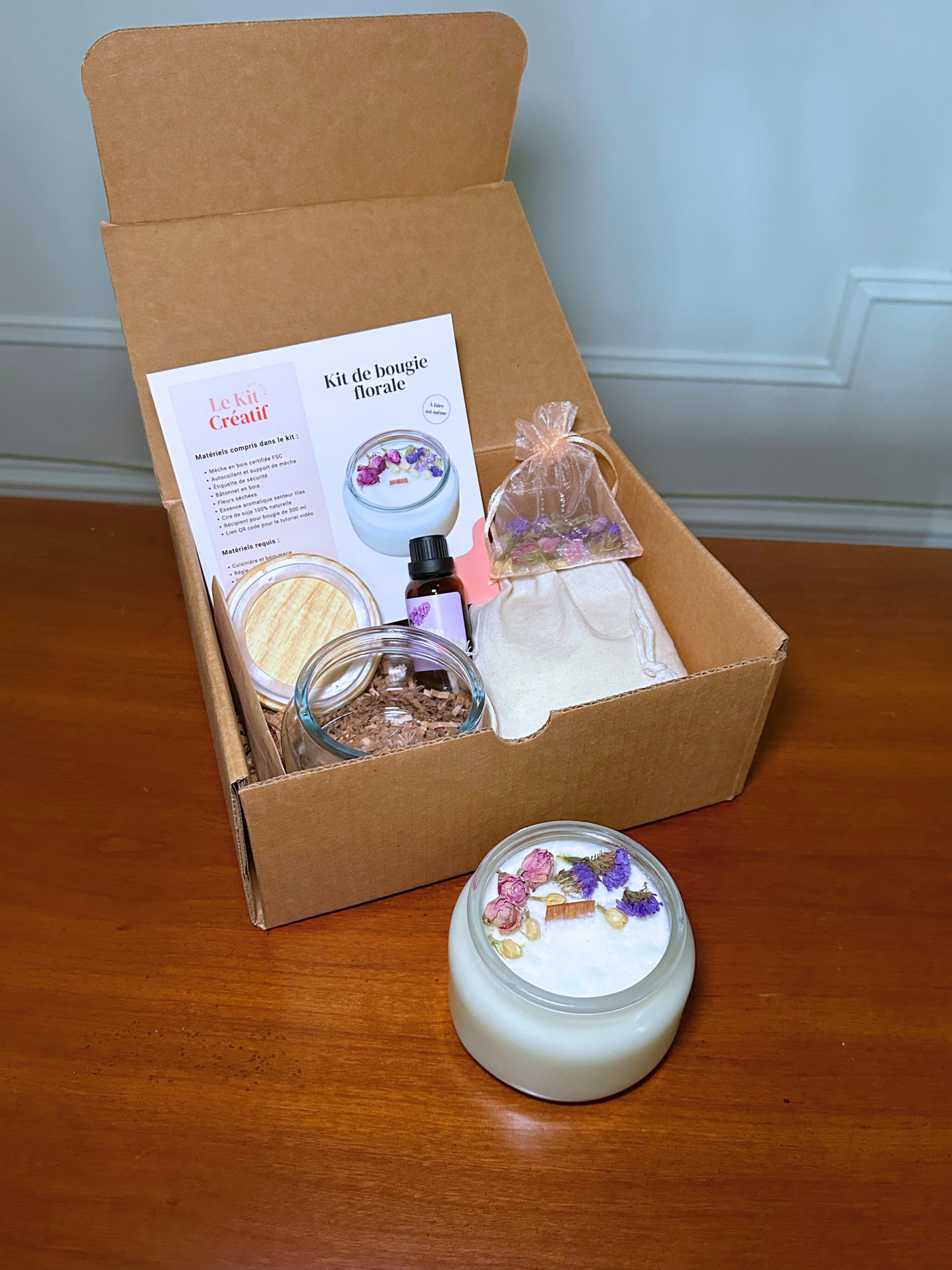 Kit DIY Bougie Florale