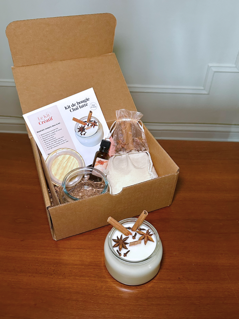 Kit DIY Bougie Chaï Latte