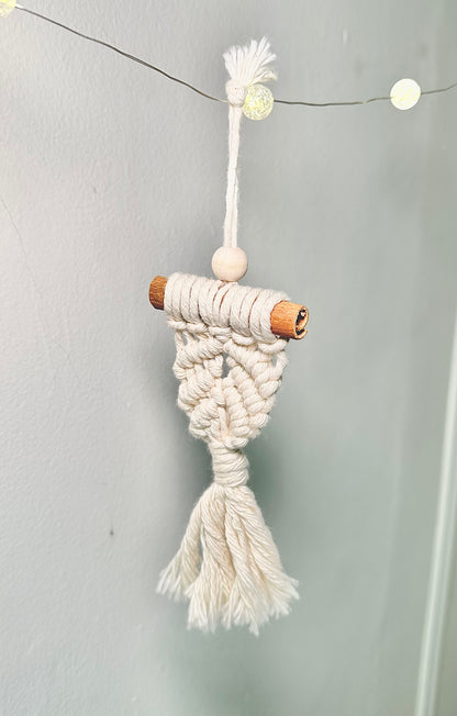 Tutoriel Ornements en macramé