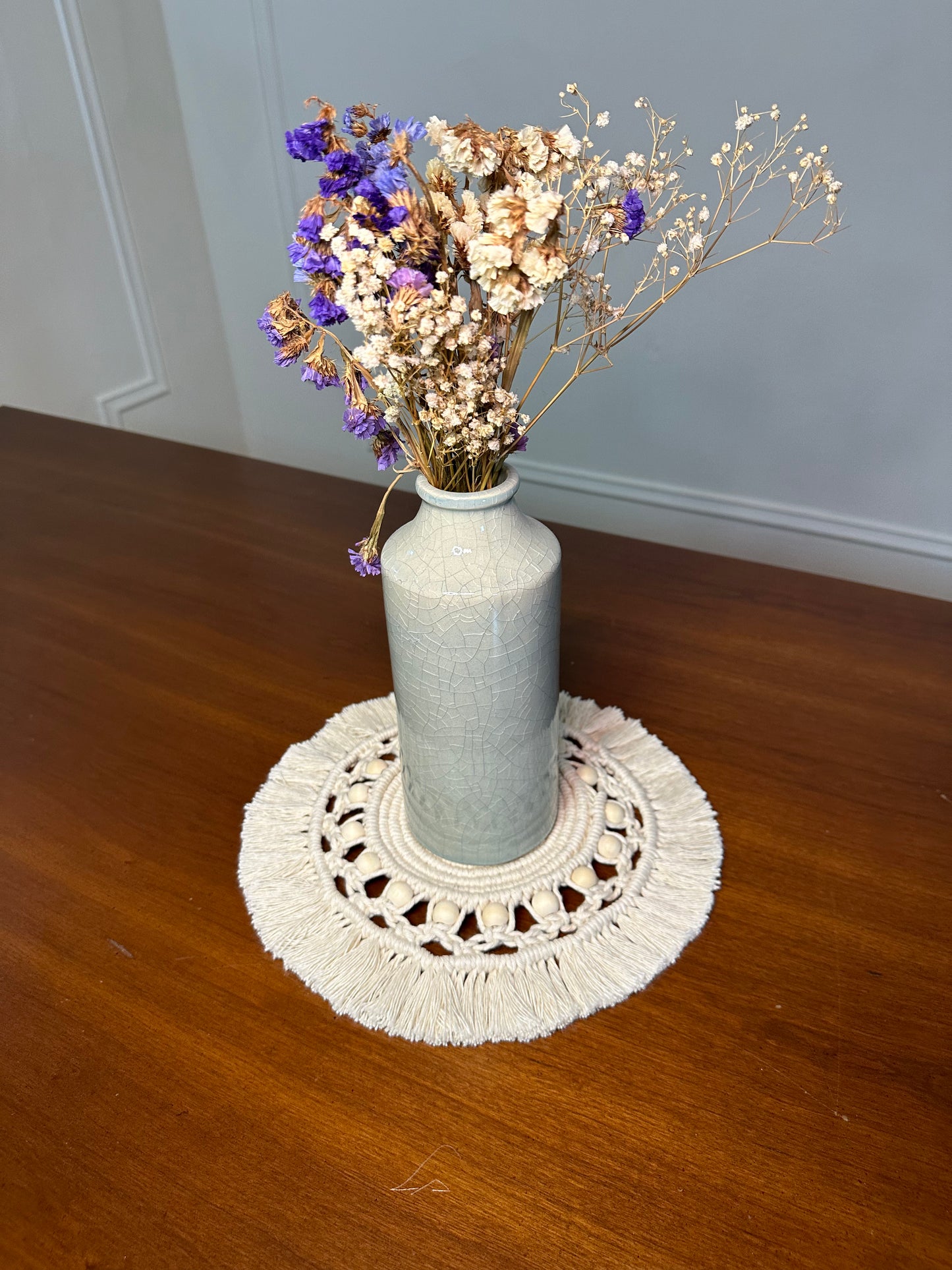 Tutoriel Dessous de plat en macramé