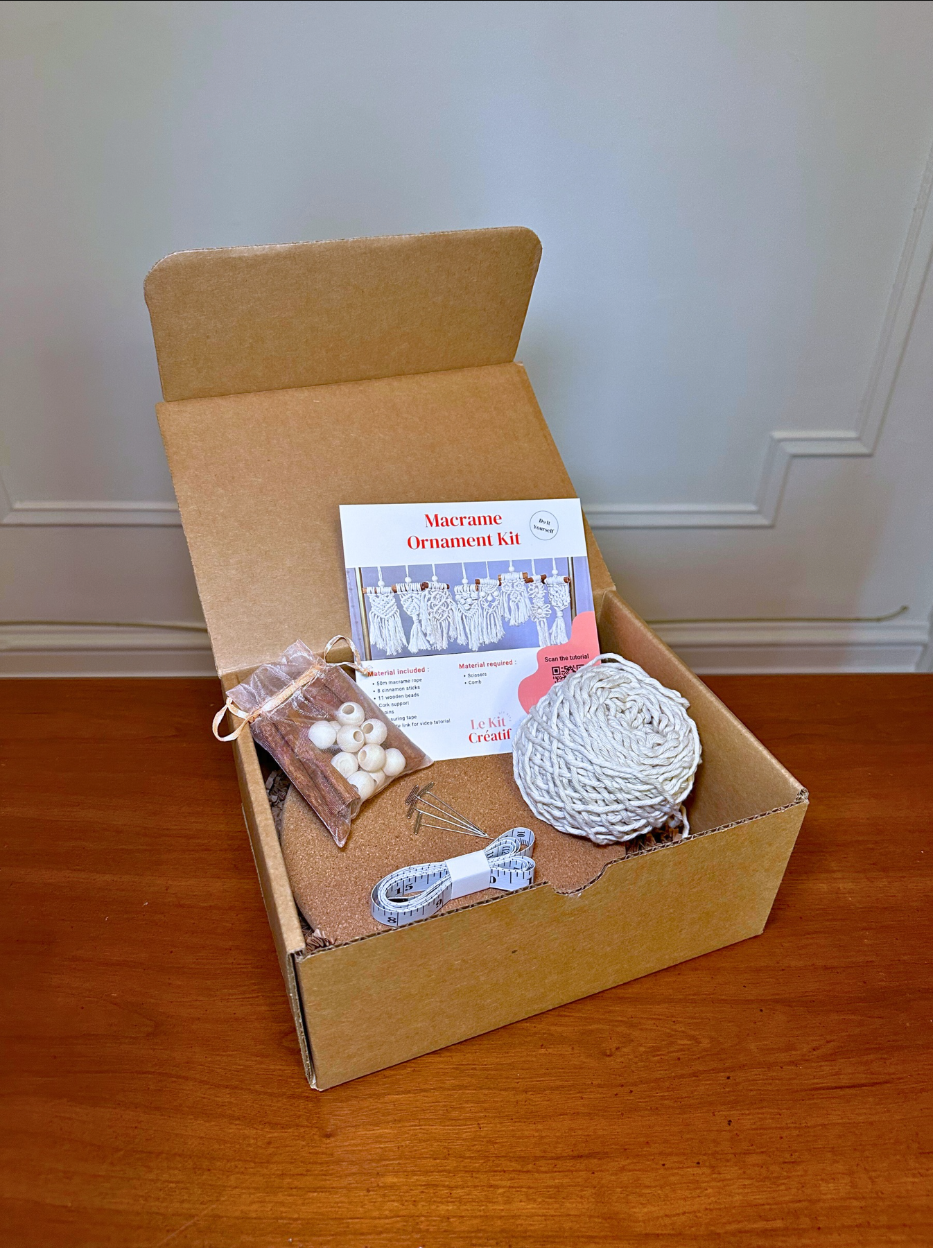Kit DIY Ornements en macramé