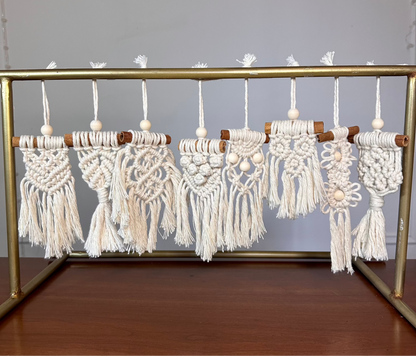 kit ornements macramé bricolage créatif diy