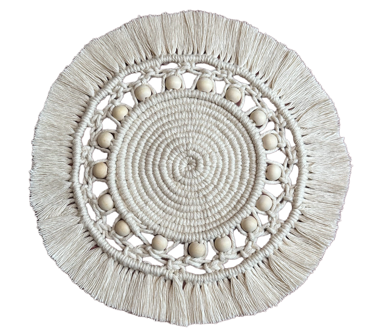 Tutoriel Dessous de plat en macramé